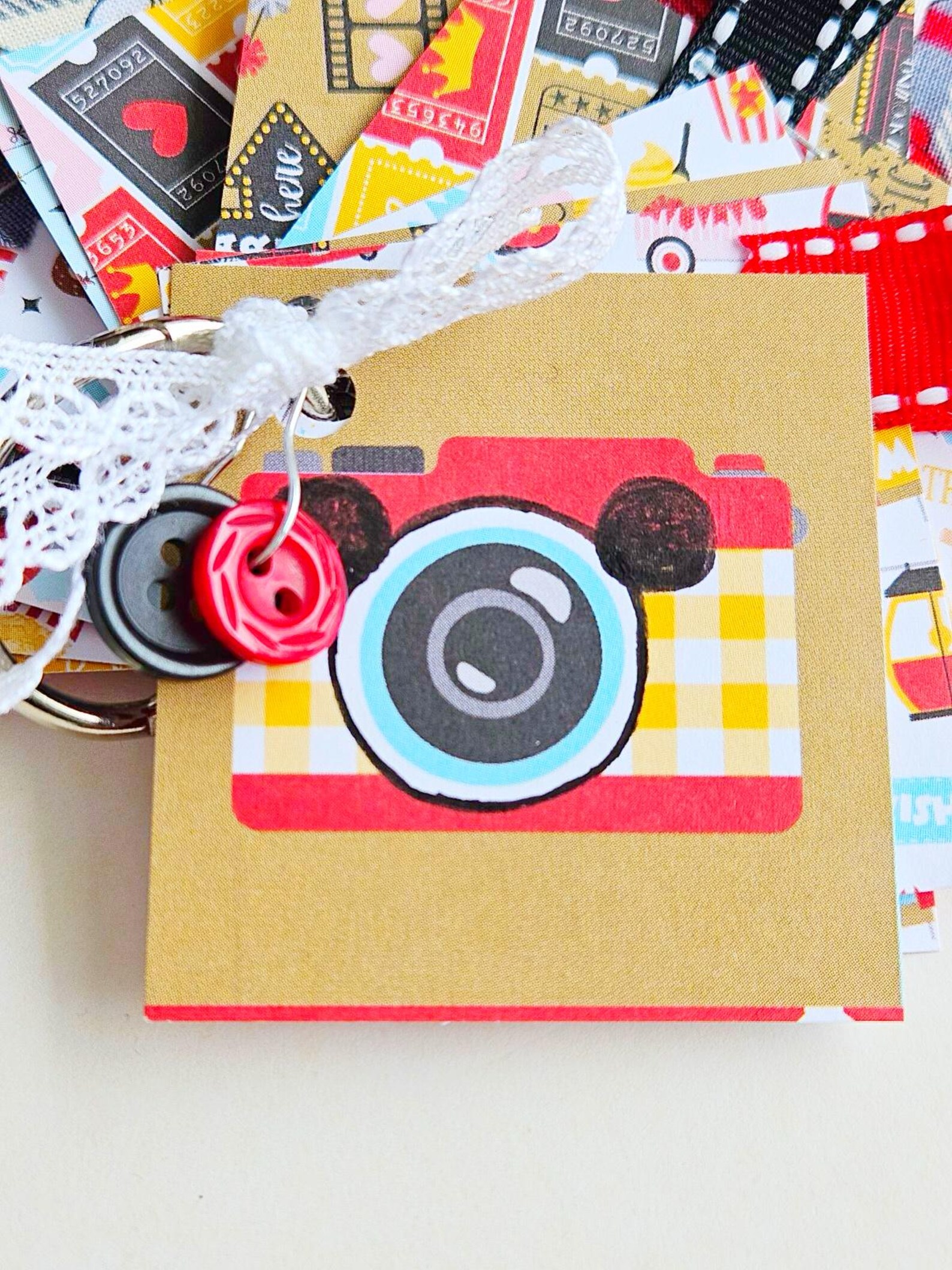 disney junk journals / fashion bag charm / december caravan etsy shop caravan sonnet